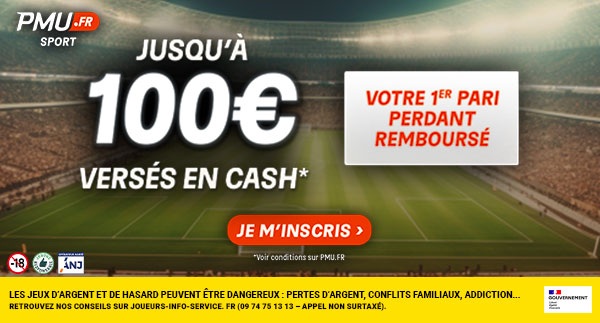 BONUS DE 100 € PMU